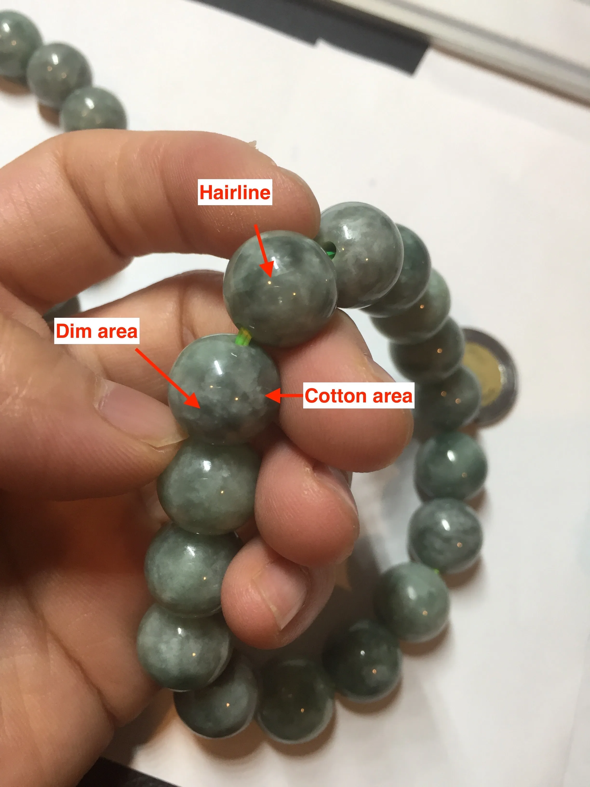 13mm 100% natural type A dark green gray jadeite jade beads bracelet group BP146