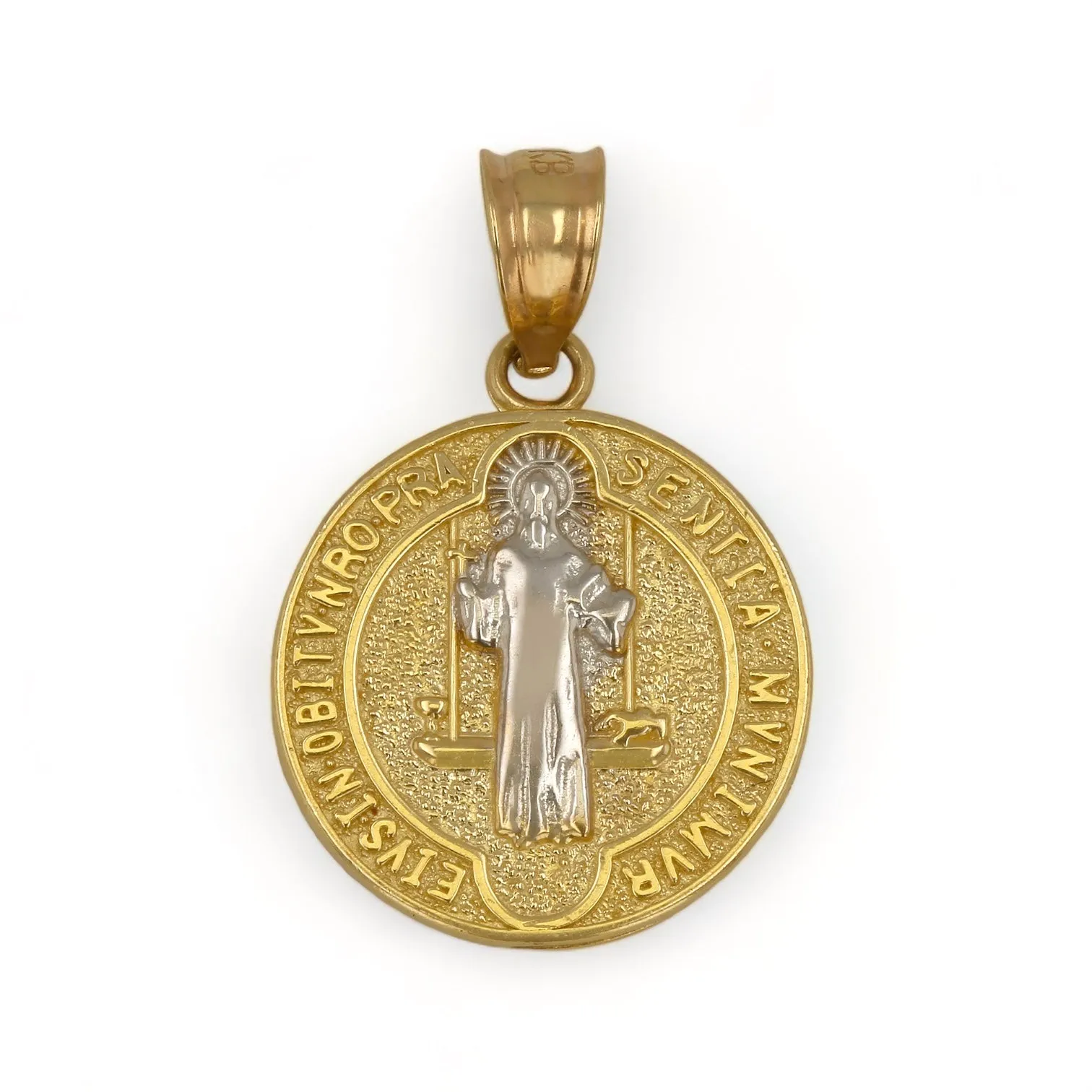 14K Yellow gold coin san benito pendant-227217