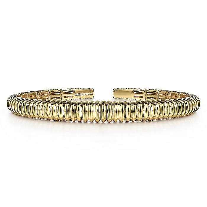 14K Yellow Gold Open Bangle