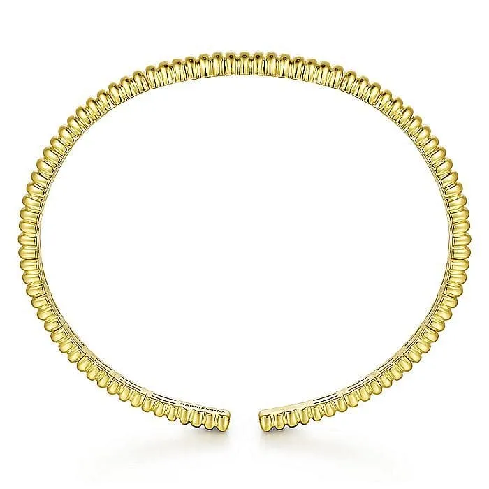 14K Yellow Gold Open Bangle