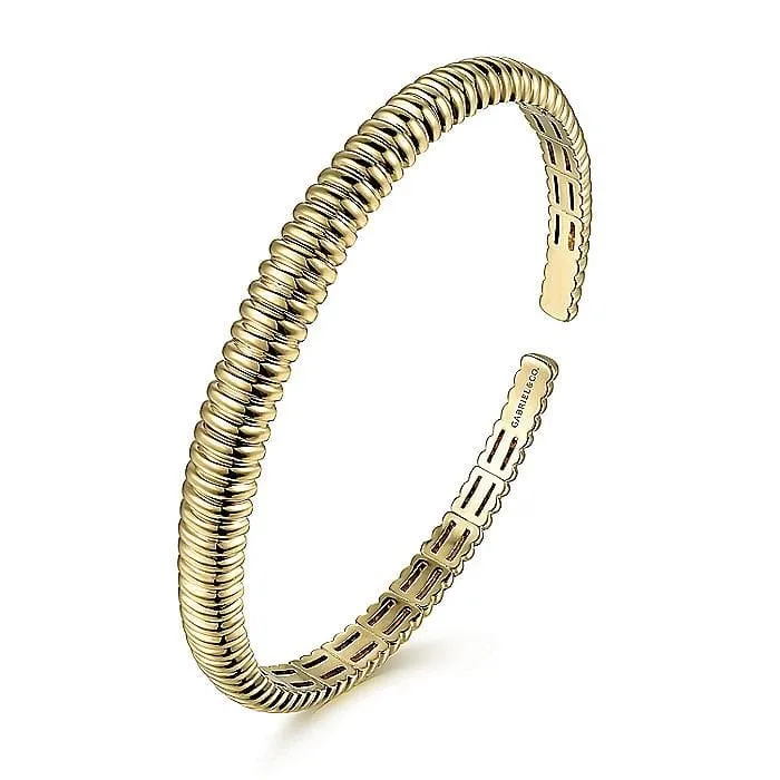 14K Yellow Gold Open Bangle