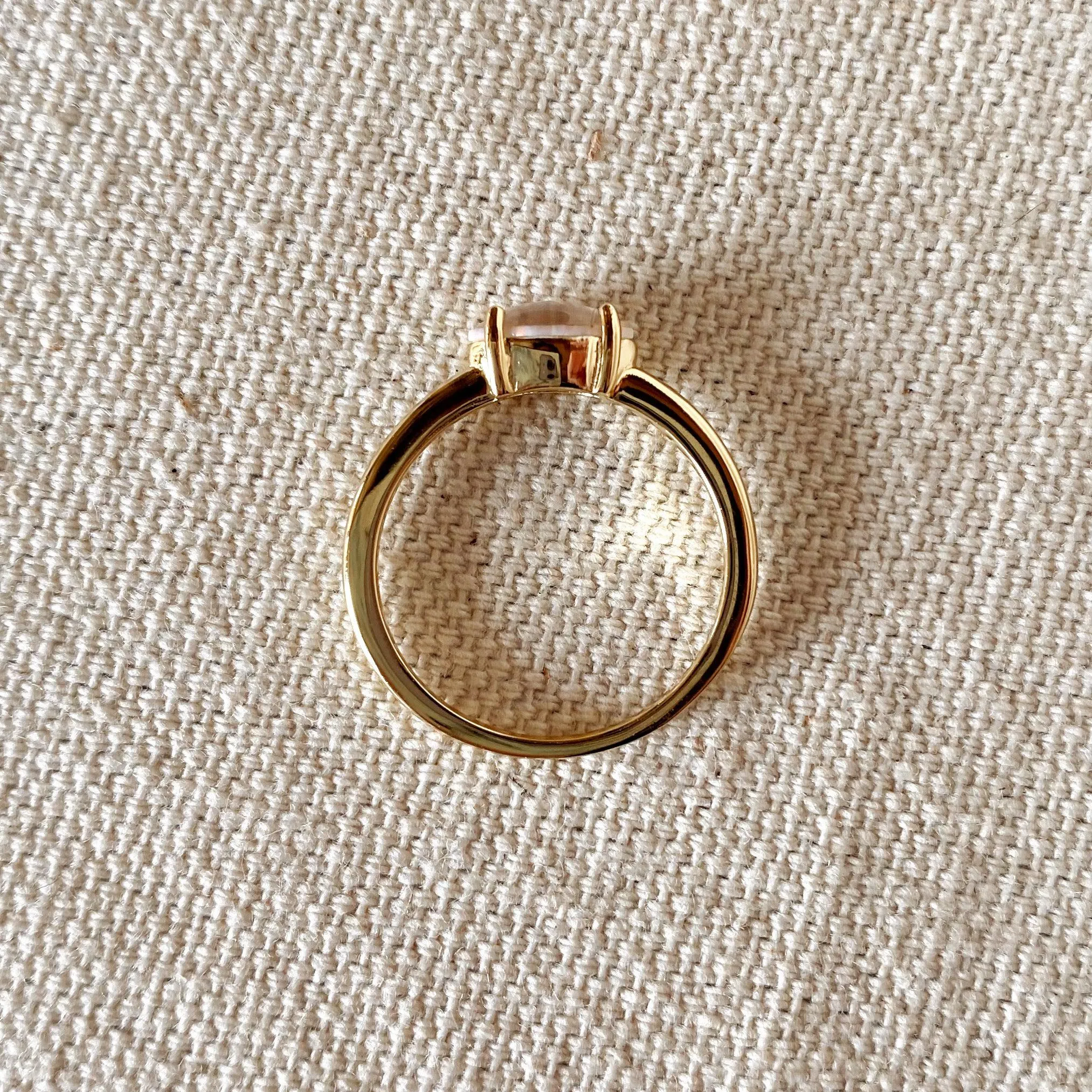 18k Gold Vermeil Opal Ring