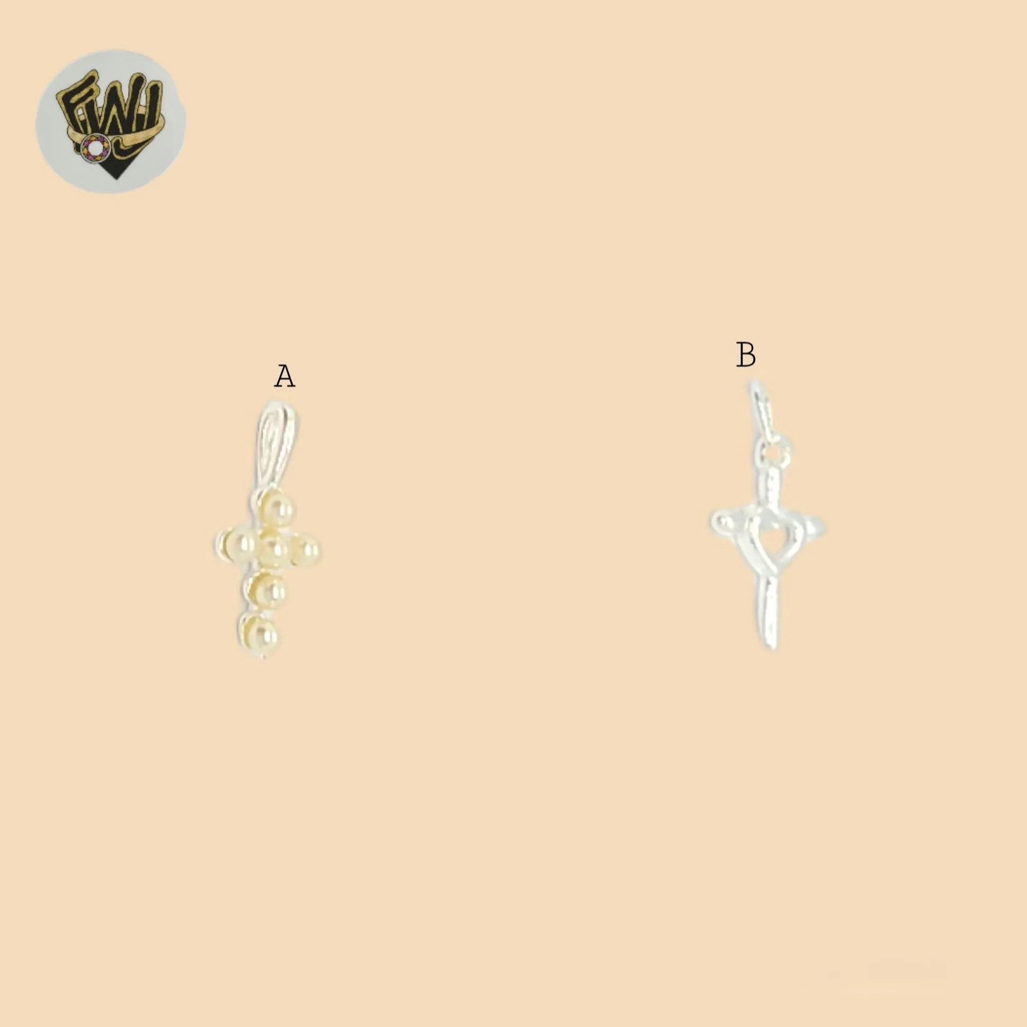 (2-1181-1) 925 Sterling Silver - Small Crosses Pendants.