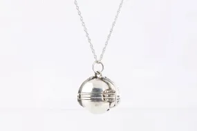 24" 925 Silver Photo Ball Pendant (14.28g.)