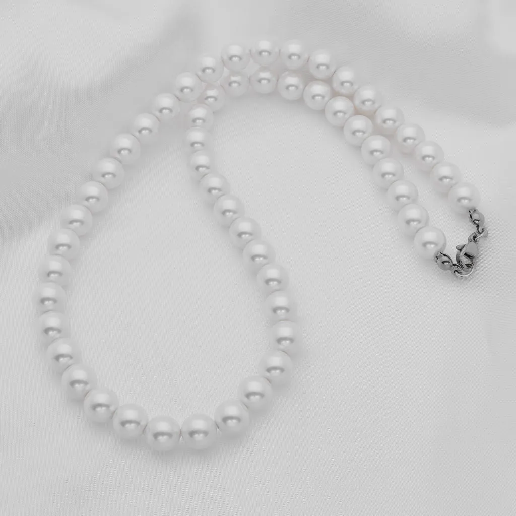 8mm Shell Pearls Chain Necklaces