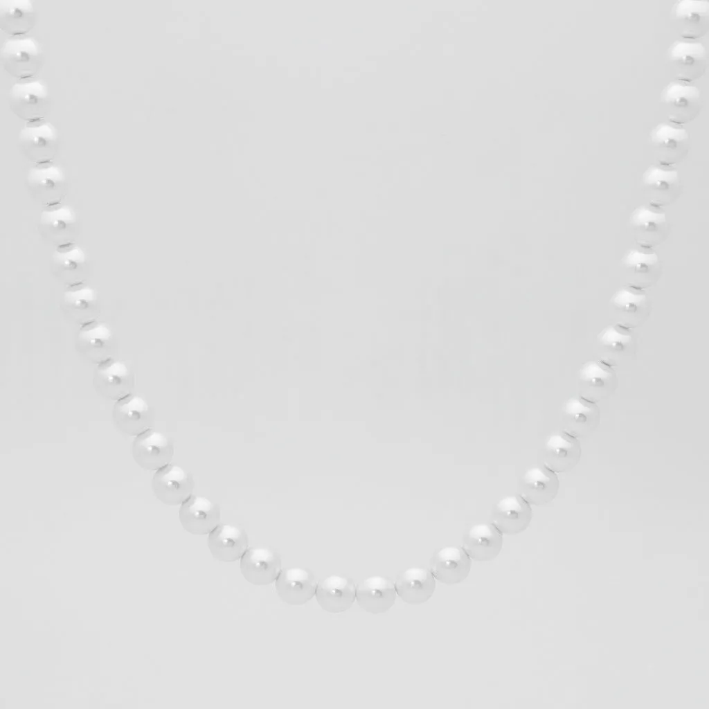 8mm Shell Pearls Chain Necklaces