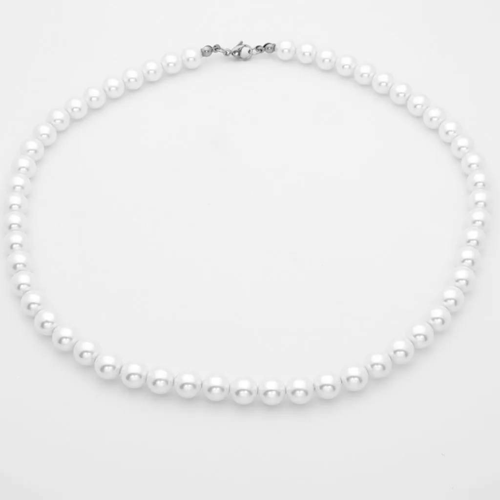 8mm Shell Pearls Chain Necklaces