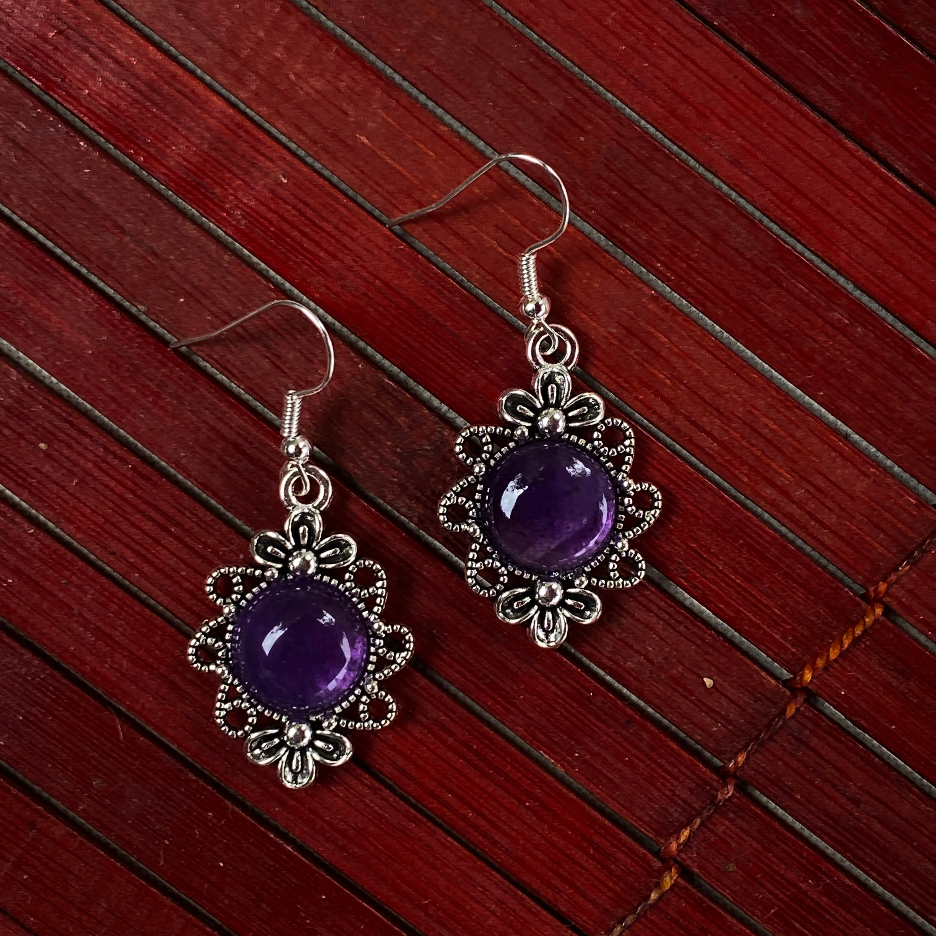 Amethyst Drop Earrings