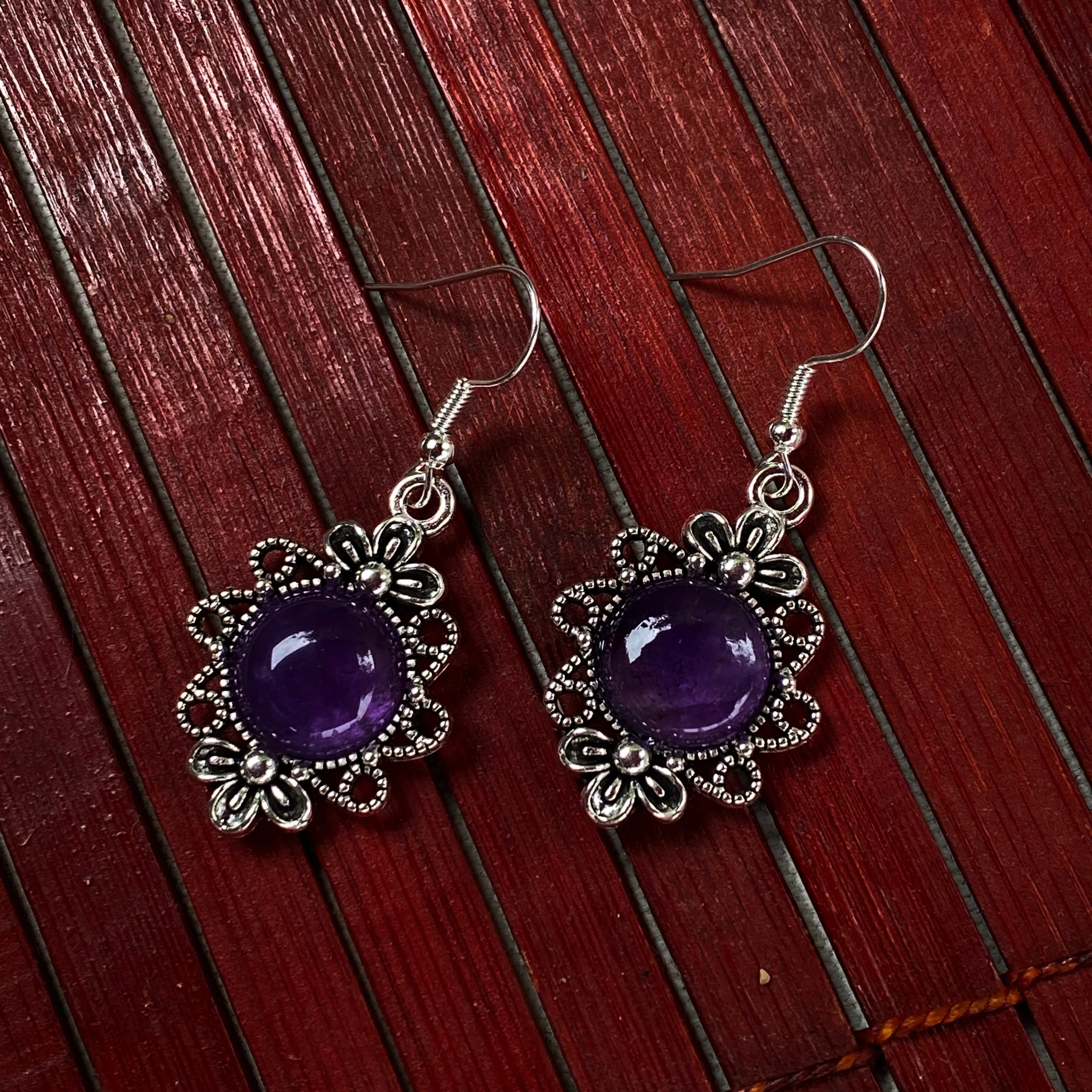 Amethyst Drop Earrings