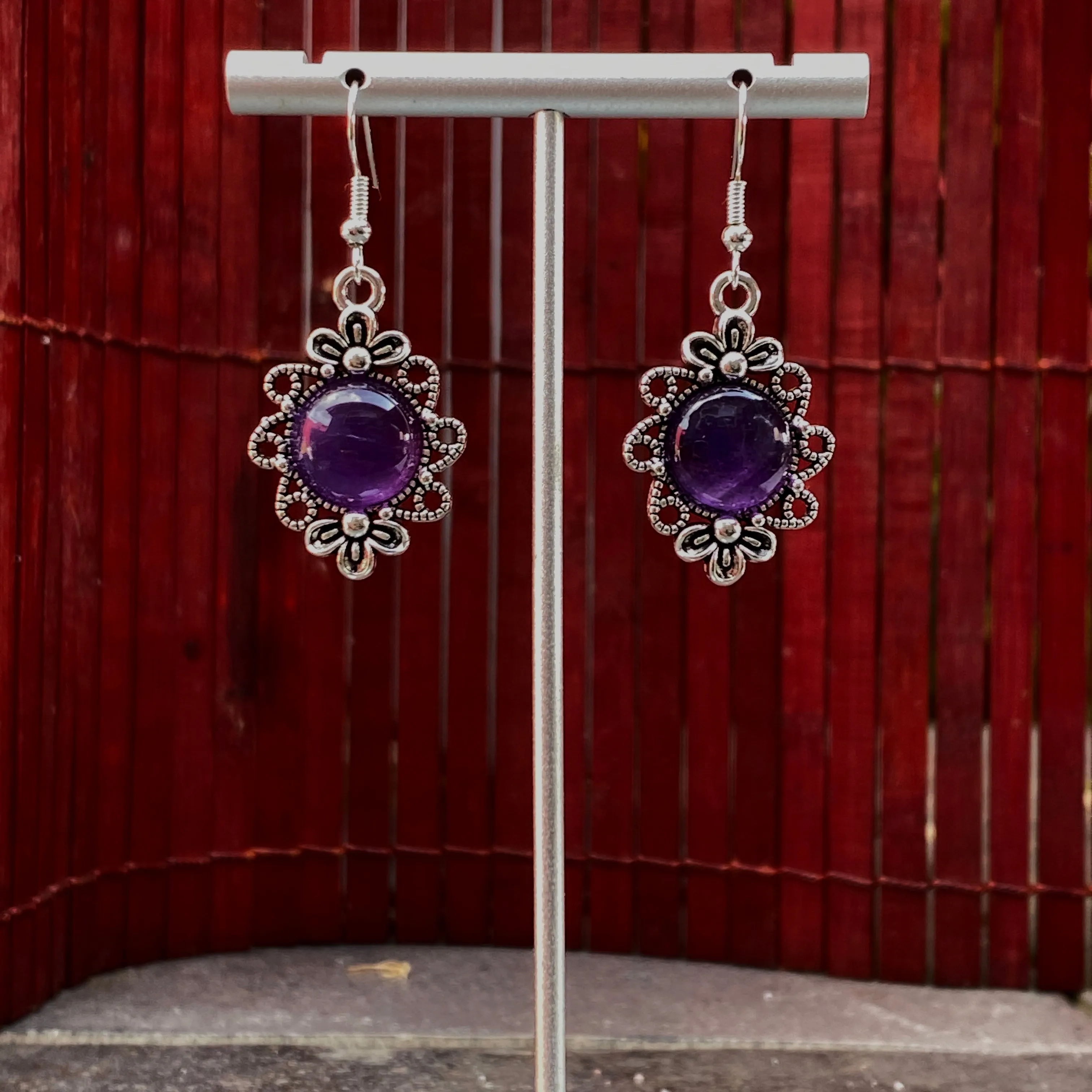 Amethyst Drop Earrings