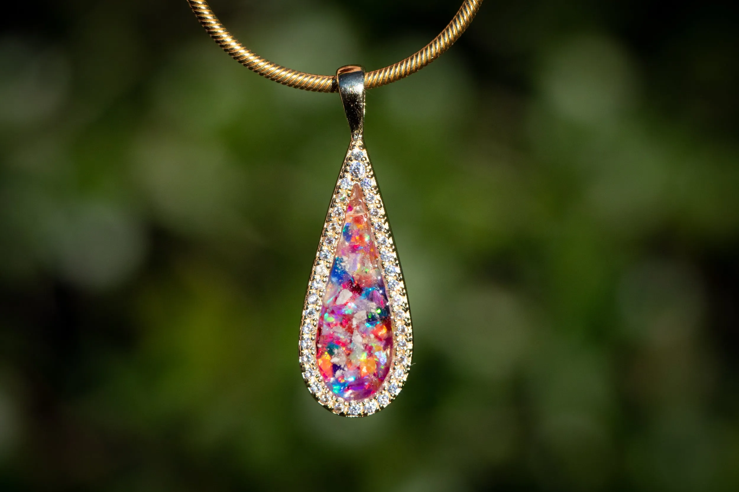 Bedazzled Drop Pendant