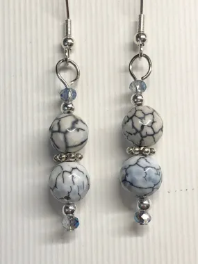 Blue Dragon Vein Earrings