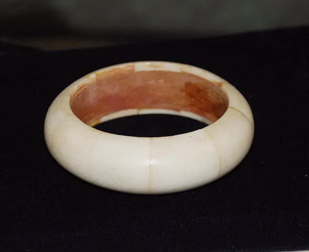 Bone Bangle Bracelet Chunky Vintage