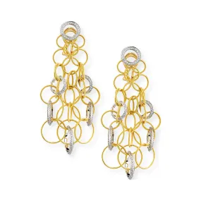 Buccellati - Hawaii - Drop Earrings, 18K Yellow Gold and Diamonds