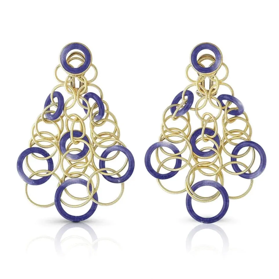 Buccellati - Hawaii - Drop Earrings with Lapis Lazuli, 18k Yellow Gold