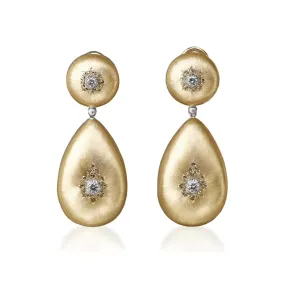 Buccellati - Macri Classica - Drop Earrings with Diamonds, 18k Yellow Gold