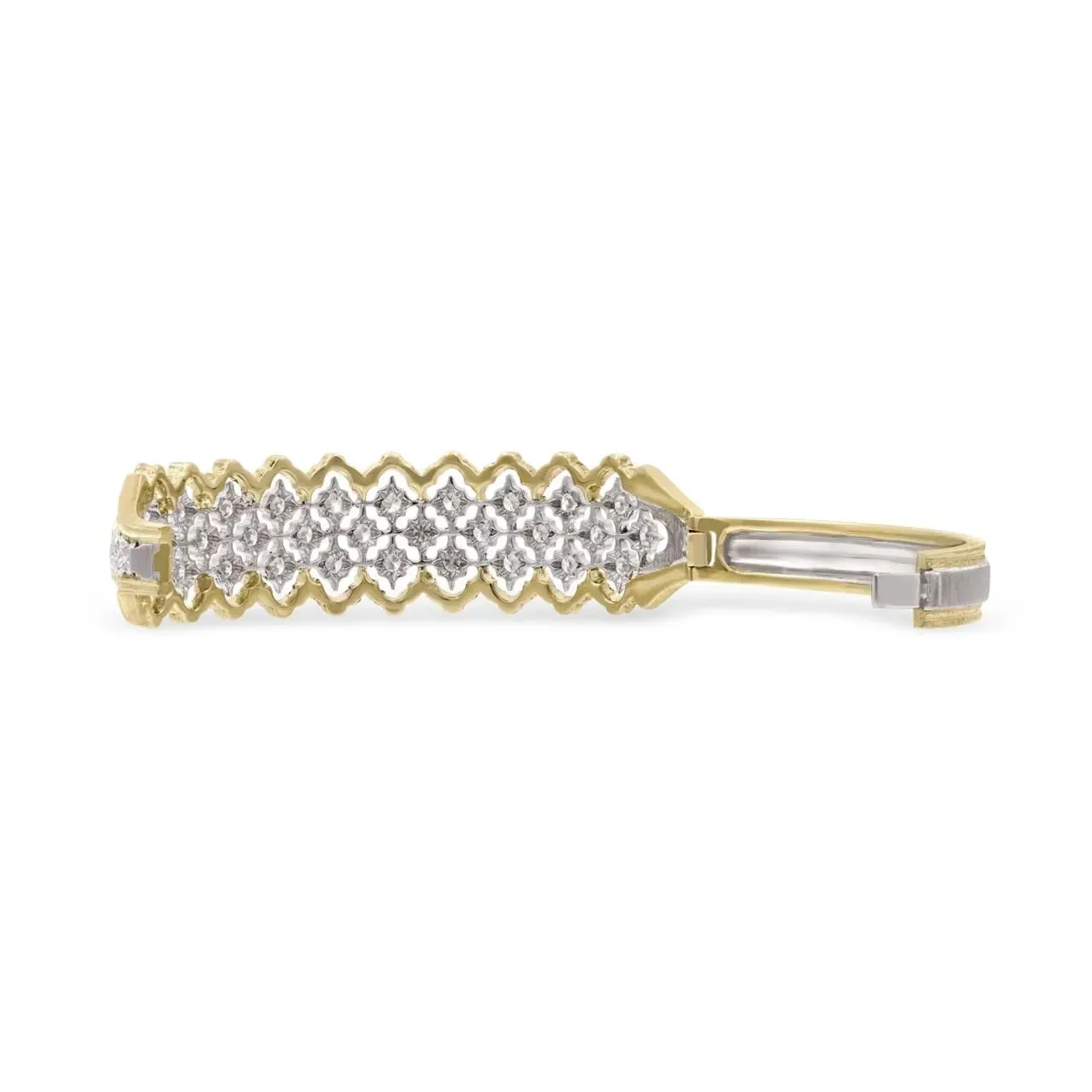 Buccellati - Rombi - Bracelet with Diamonds, 18k Yellow and White Gold