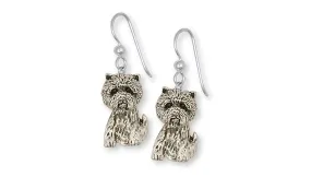 Cairn Terrier Earrings Jewelry Sterling Silver Handmade Dog Earrings CNWT5-E