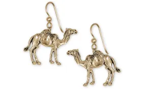 Camel Earrings 14k Gold Vermeil Handmade Camel Jewelry  CM1-EVM