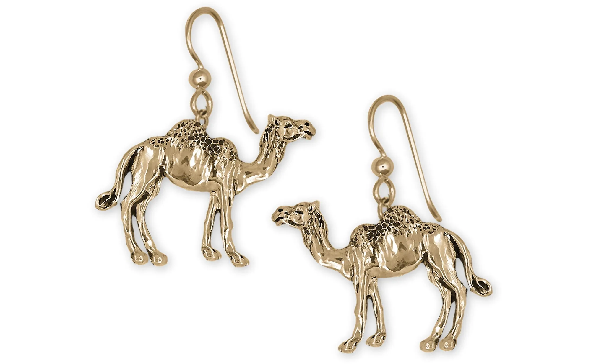 Camel Earrings 14k Gold Vermeil Handmade Camel Jewelry  CM1-EVM