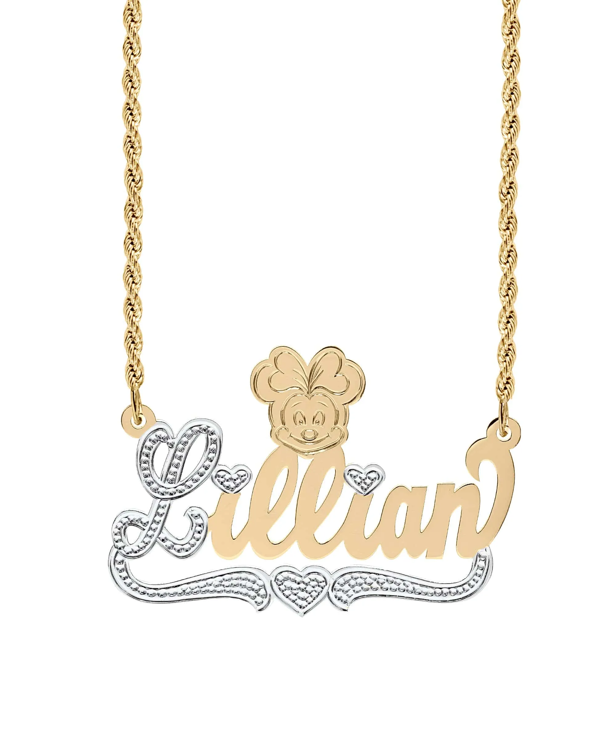 Cartoon Nameplate Necklace Aviana