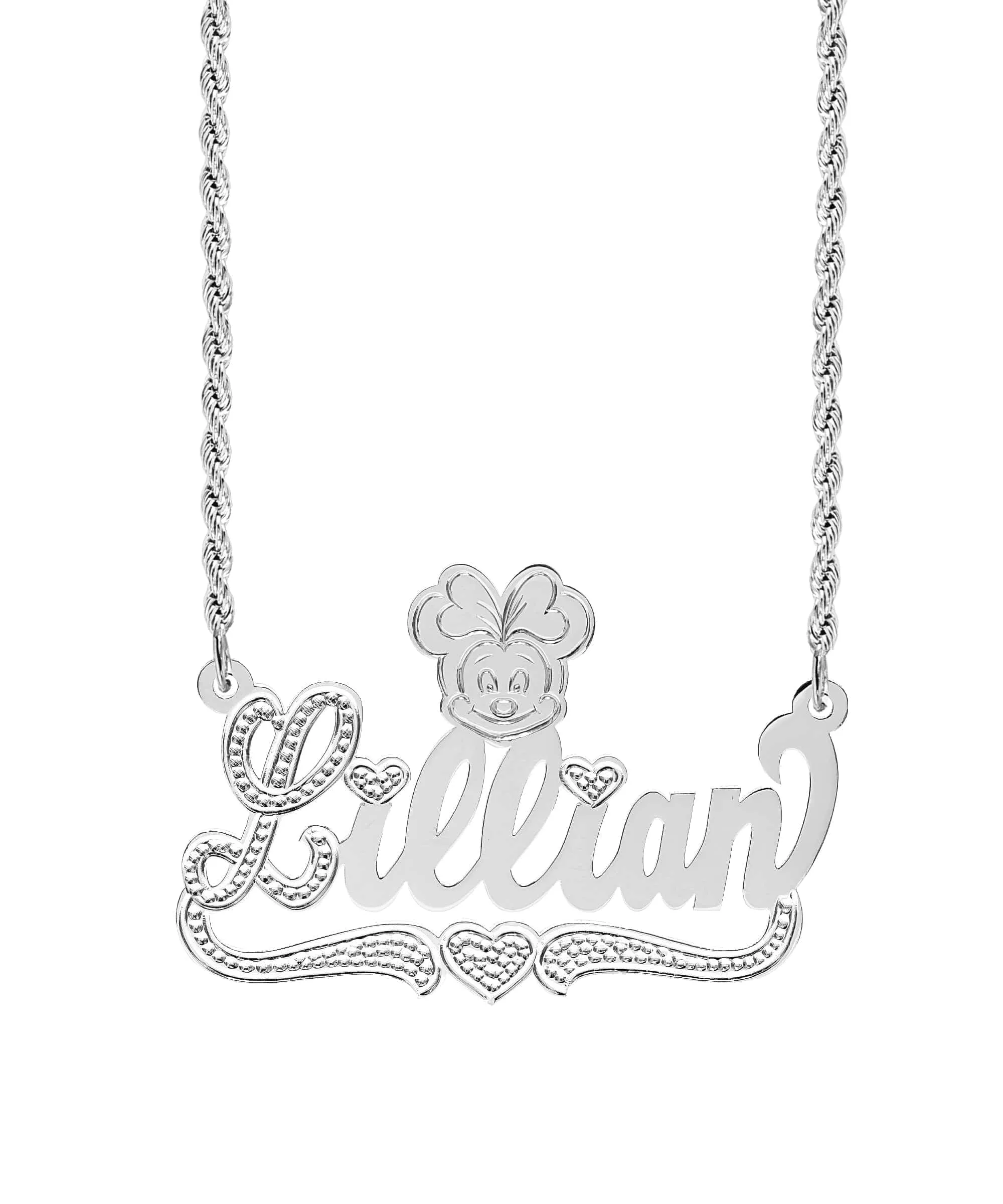 Cartoon Nameplate Necklace Aviana