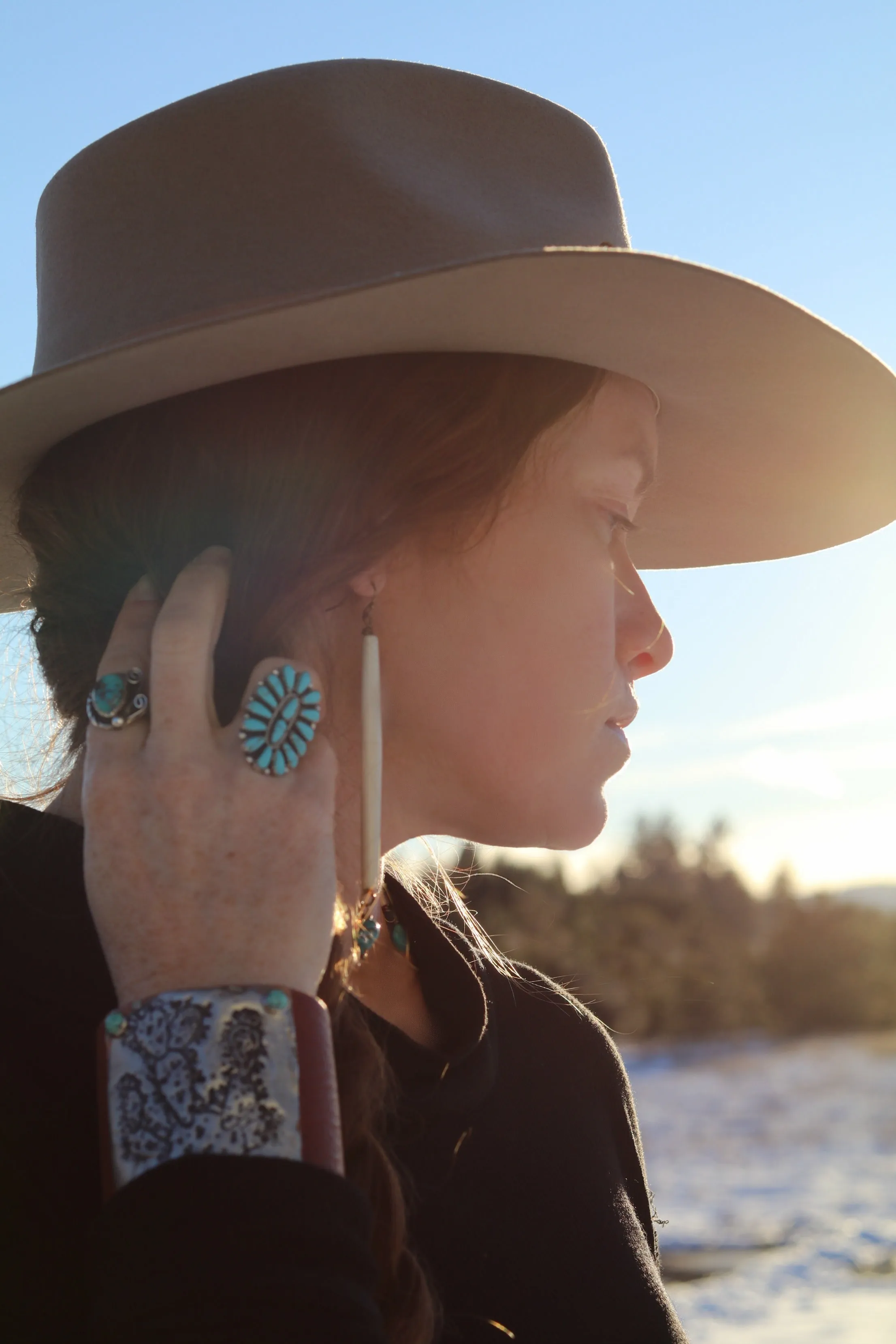 Cayuse Hairpipe Western Earrings