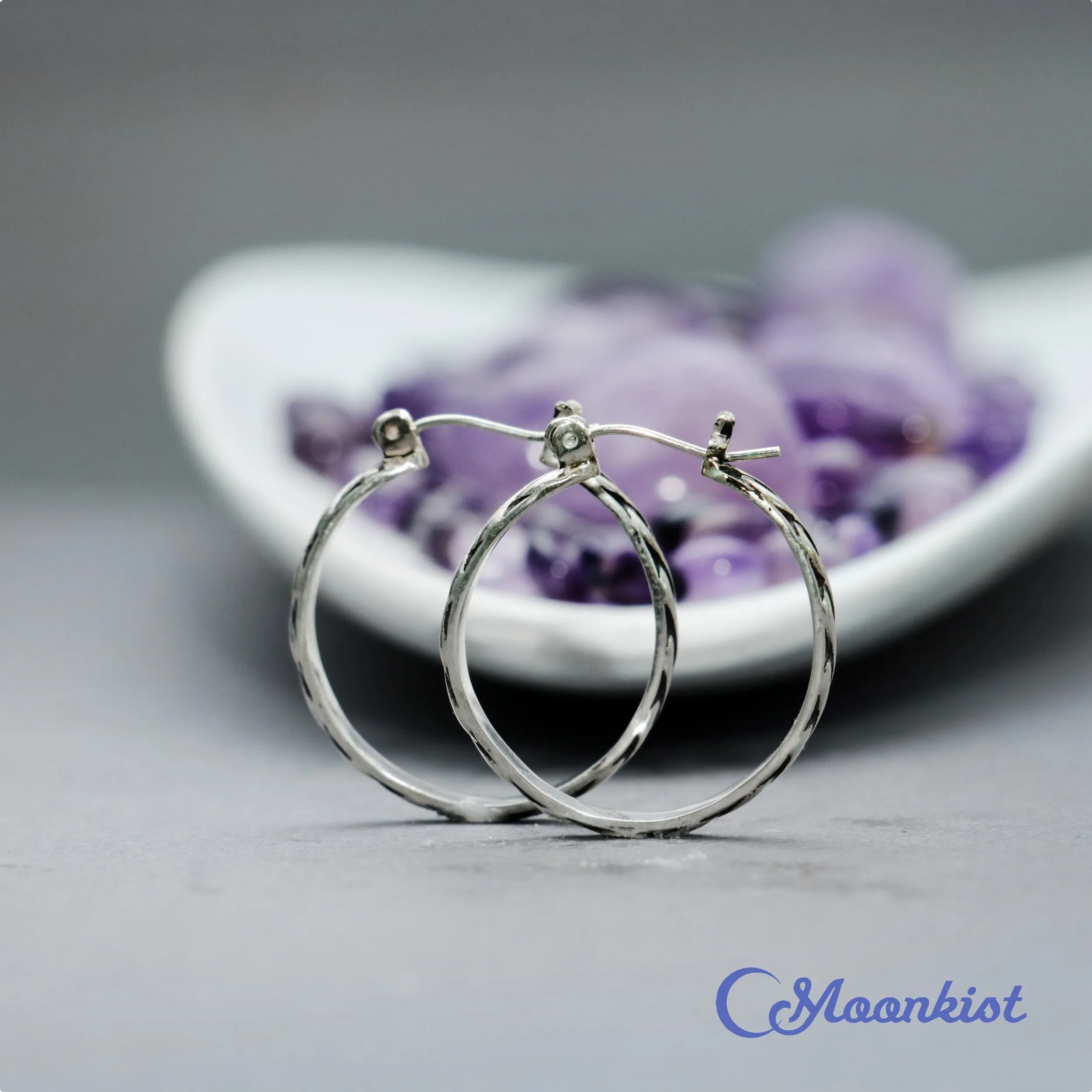 Celtic Sterling Silver Hoops  | Moonkist Designs