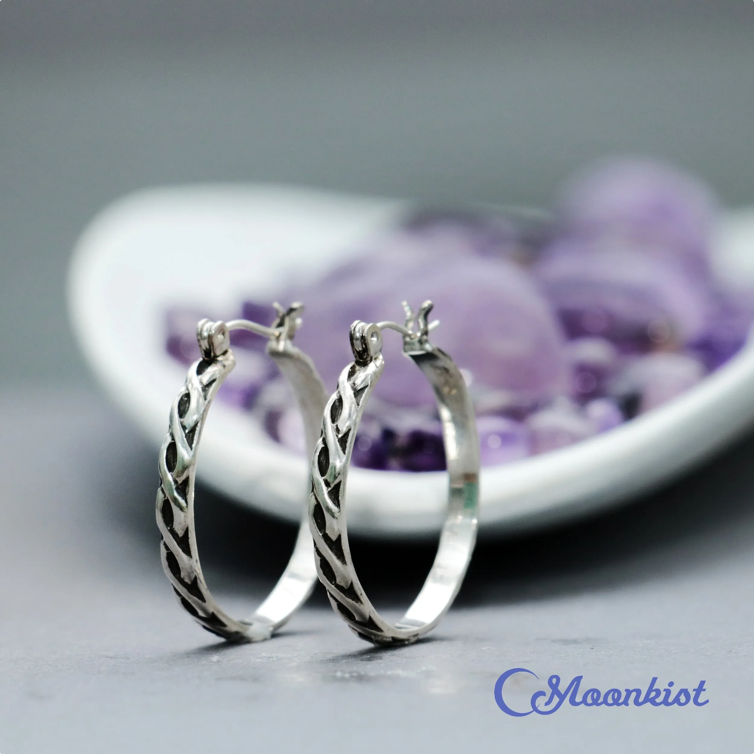 Celtic Sterling Silver Hoops  | Moonkist Designs