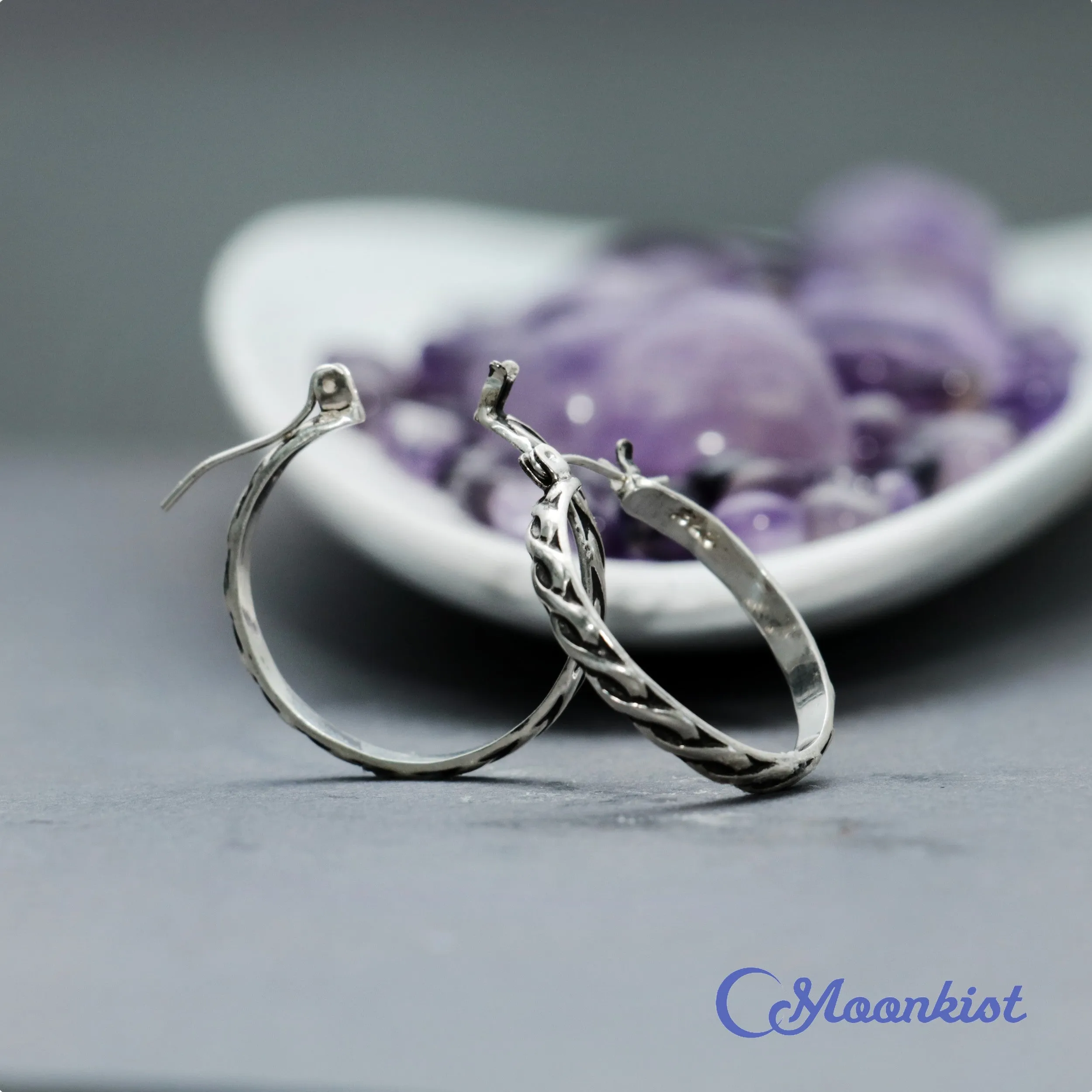 Celtic Sterling Silver Hoops  | Moonkist Designs