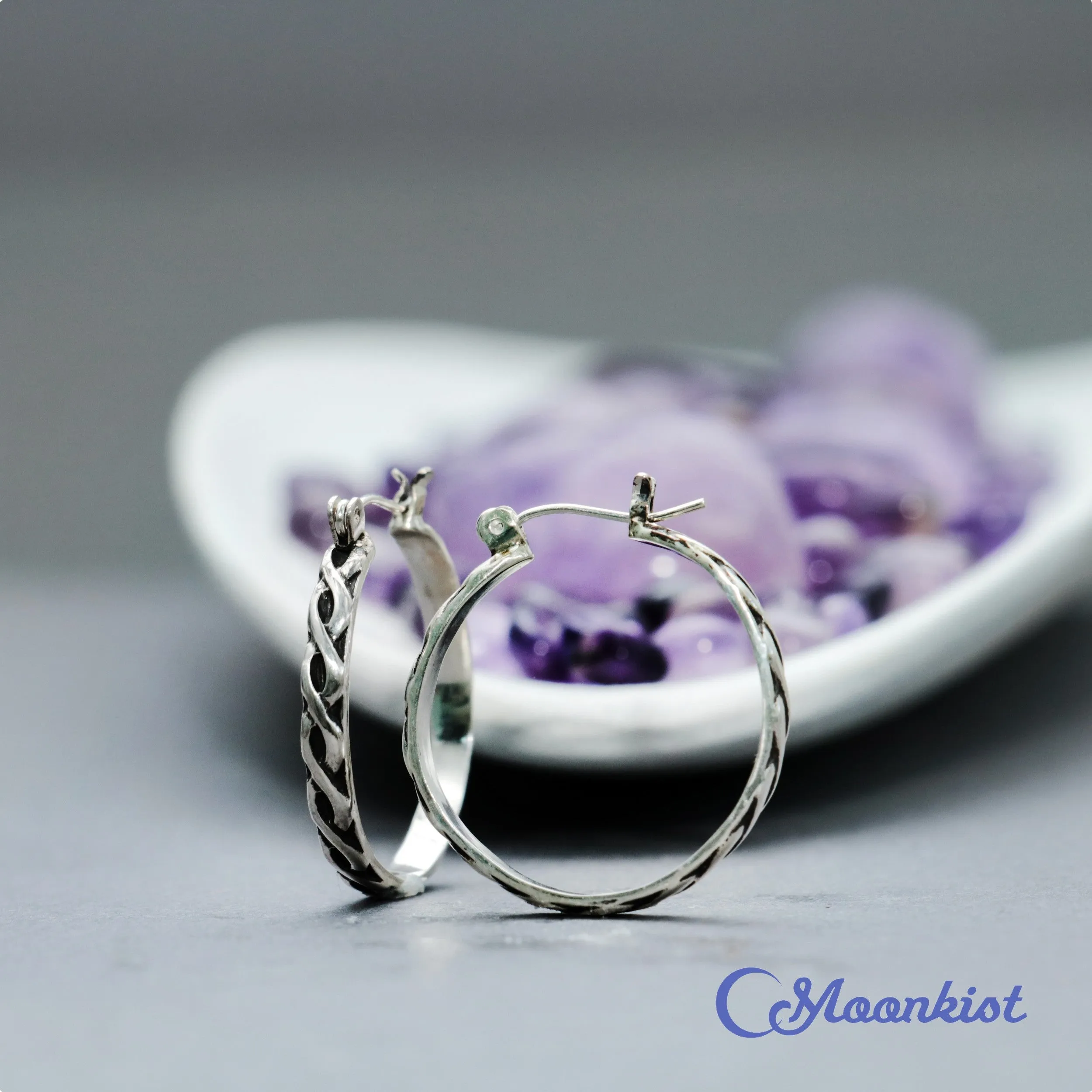 Celtic Sterling Silver Hoops  | Moonkist Designs