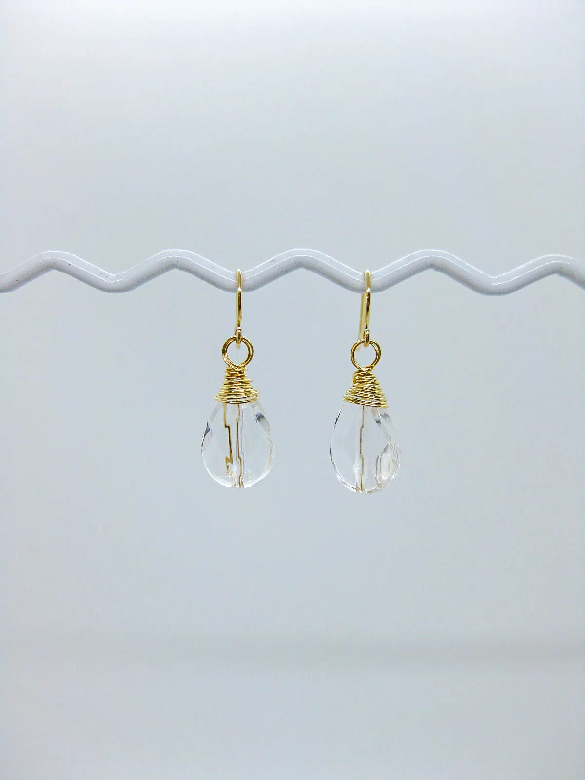 Chamomile: Quartz Earrings - e676