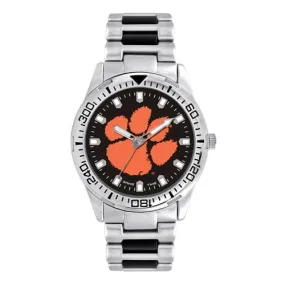 Clemson University Logo Mens Heavy Hitter Watch - Chronograph - Bracelet