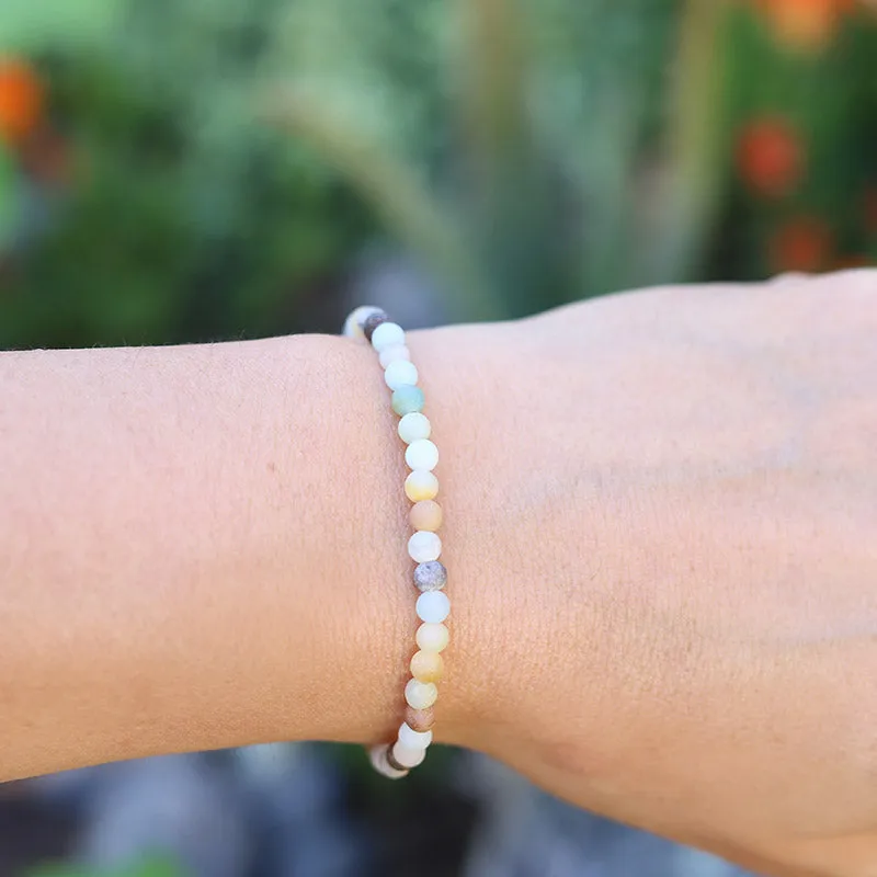 Communication Matte Amazonite Delicate Bracelet