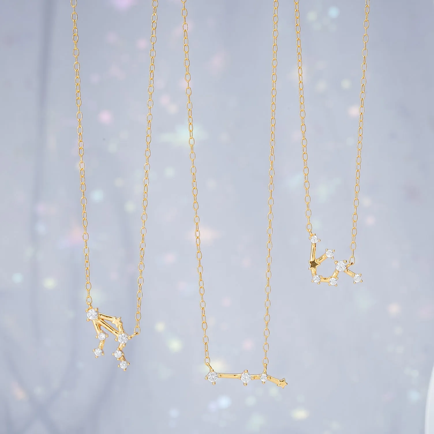 Constellation Silver Necklace - Aries