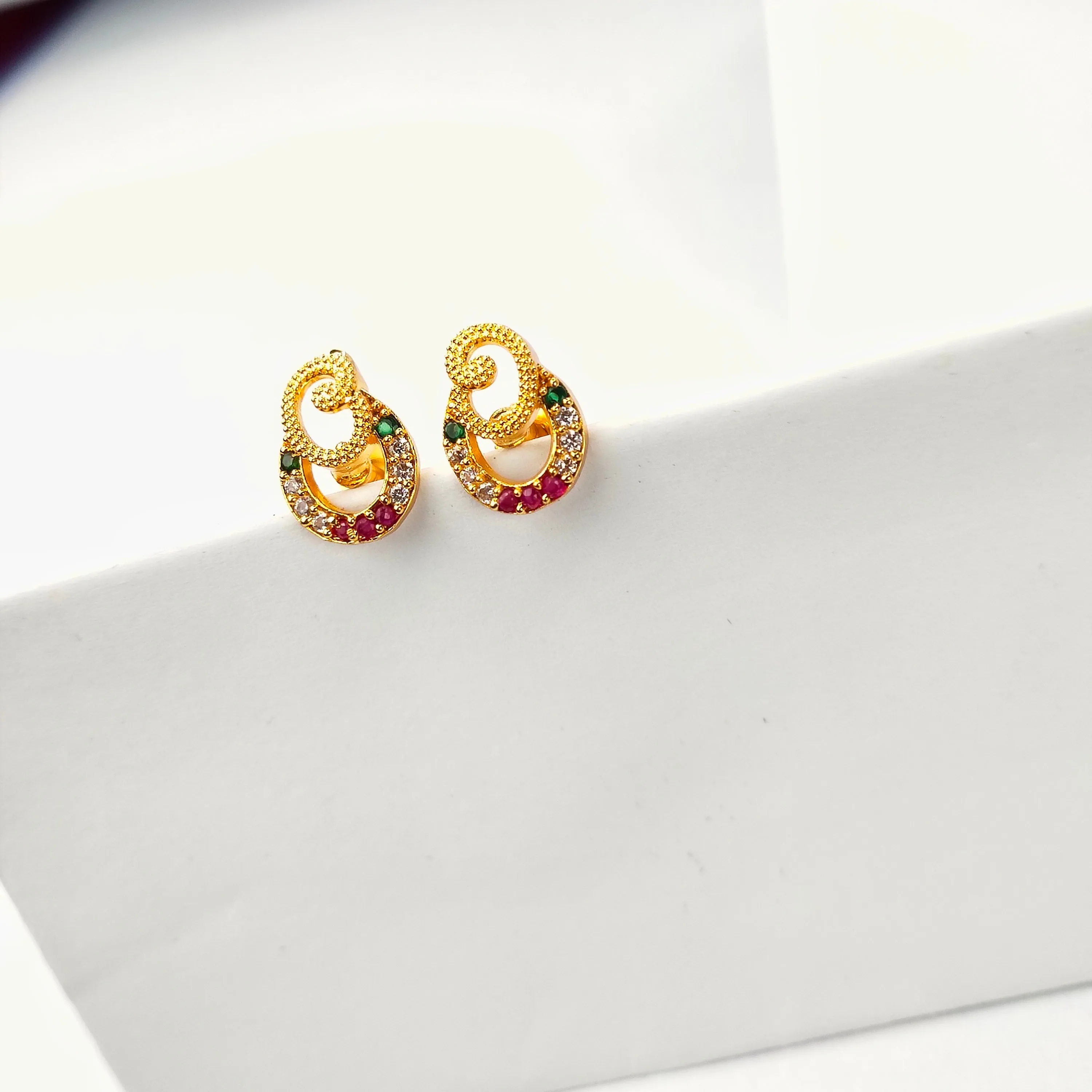 Daily Wear Small One Gram Gold Earrings By Asp Fashion Jewellery