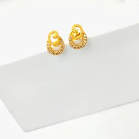 Daily Wear Small One Gram Gold Earrings By Asp Fashion Jewellery