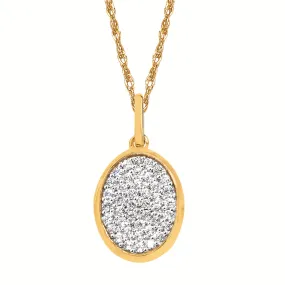 Diamond Oval Necklace