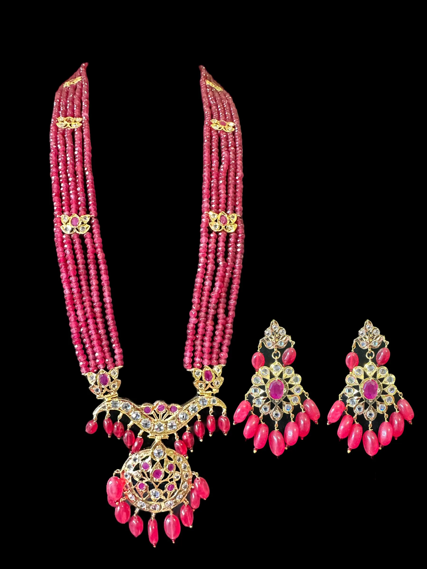 DLN15 Tanisha rani haar  with earrings ( READY TO SHIP )