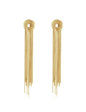 Dominique Statement Earrings, Gold