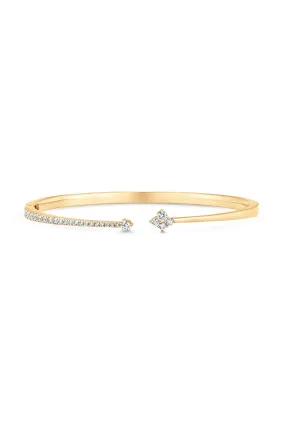 Dujour Diamond Open Bangle Bracelet