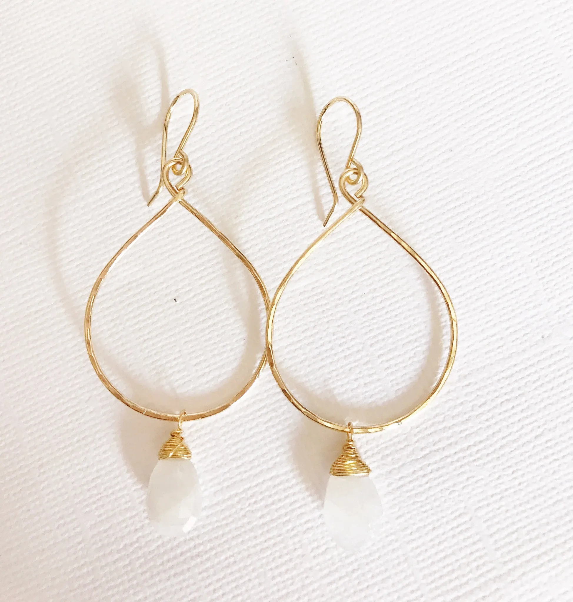 Earrings Nerida -moonstone (E320)