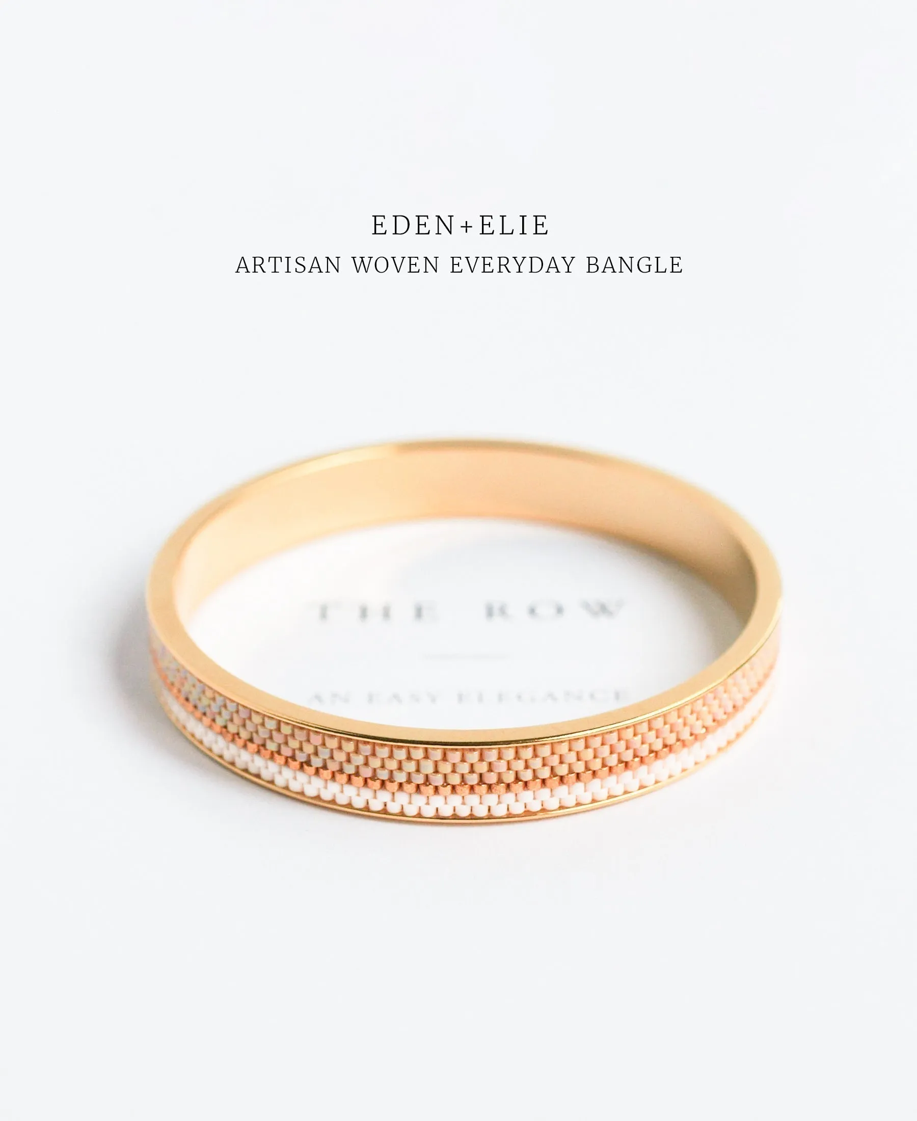 EDEN   ELIE Everyday gold narrow bangle - ice