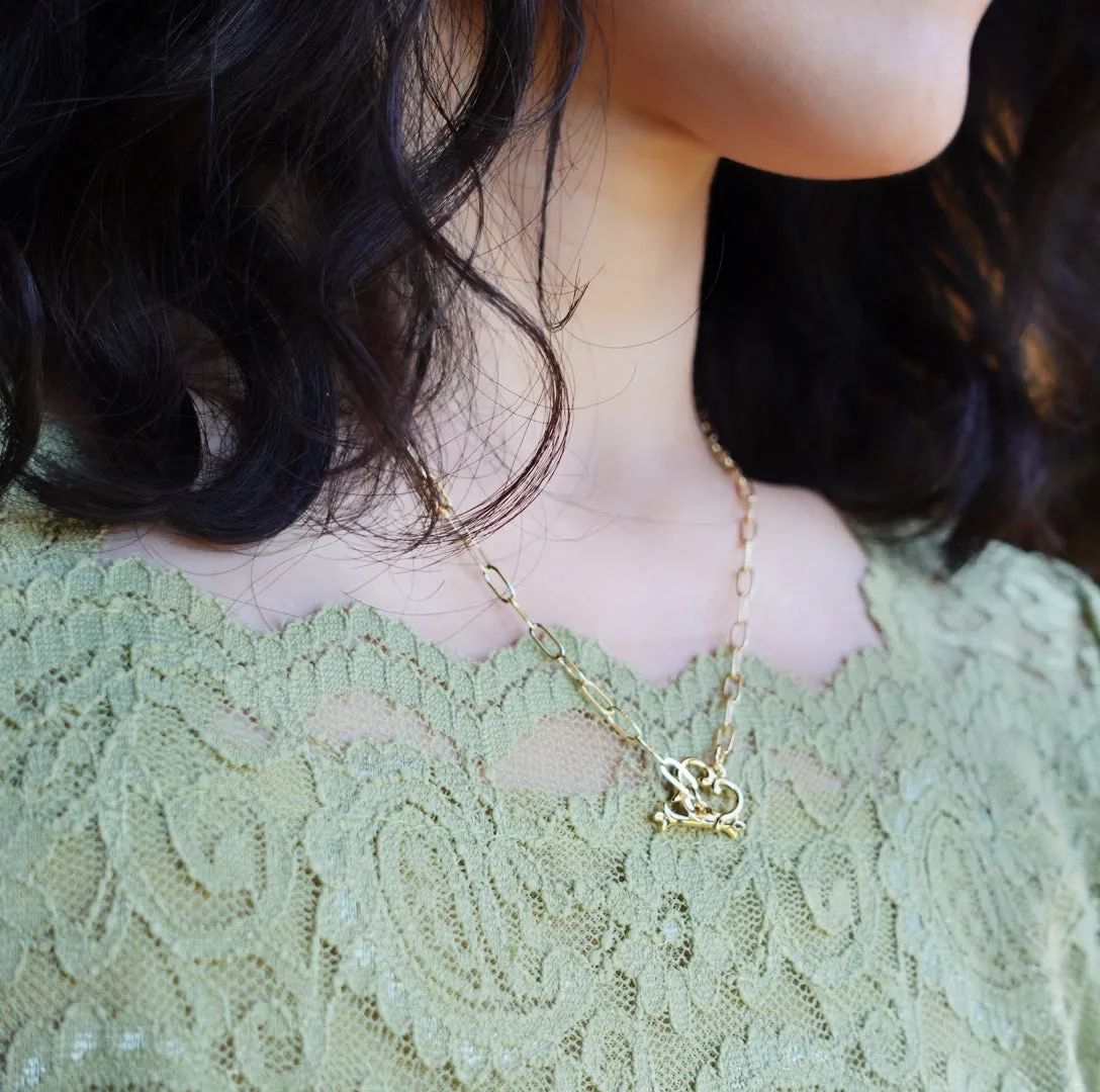 Elf Forest Necklace Gold