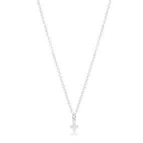 ENewton 16" Sterling Small Signature Cross Charm Necklace