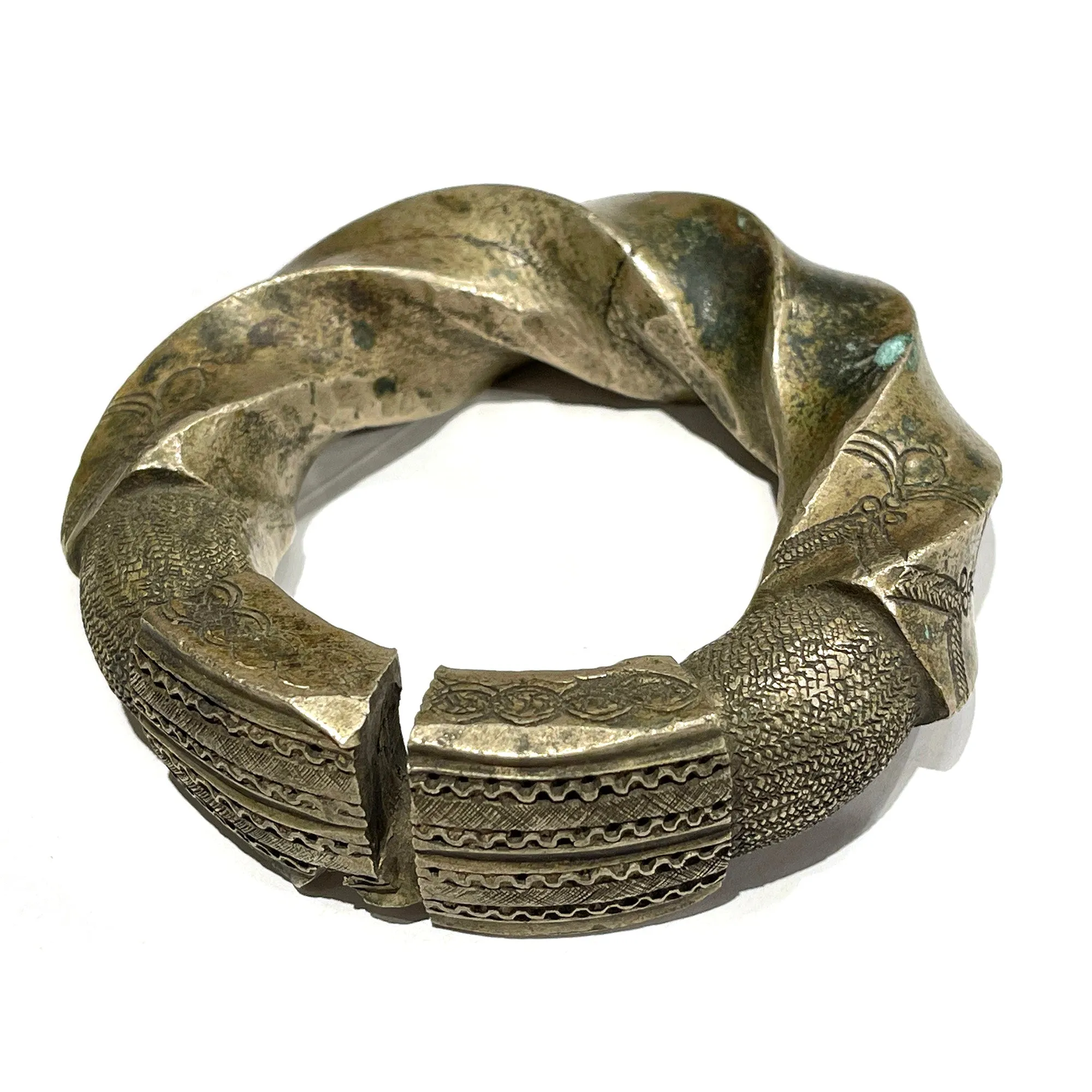 Extra Large Fine Djerma Dowry Currency Bangle - Handcrafted Nigerian Traditional Jewelry