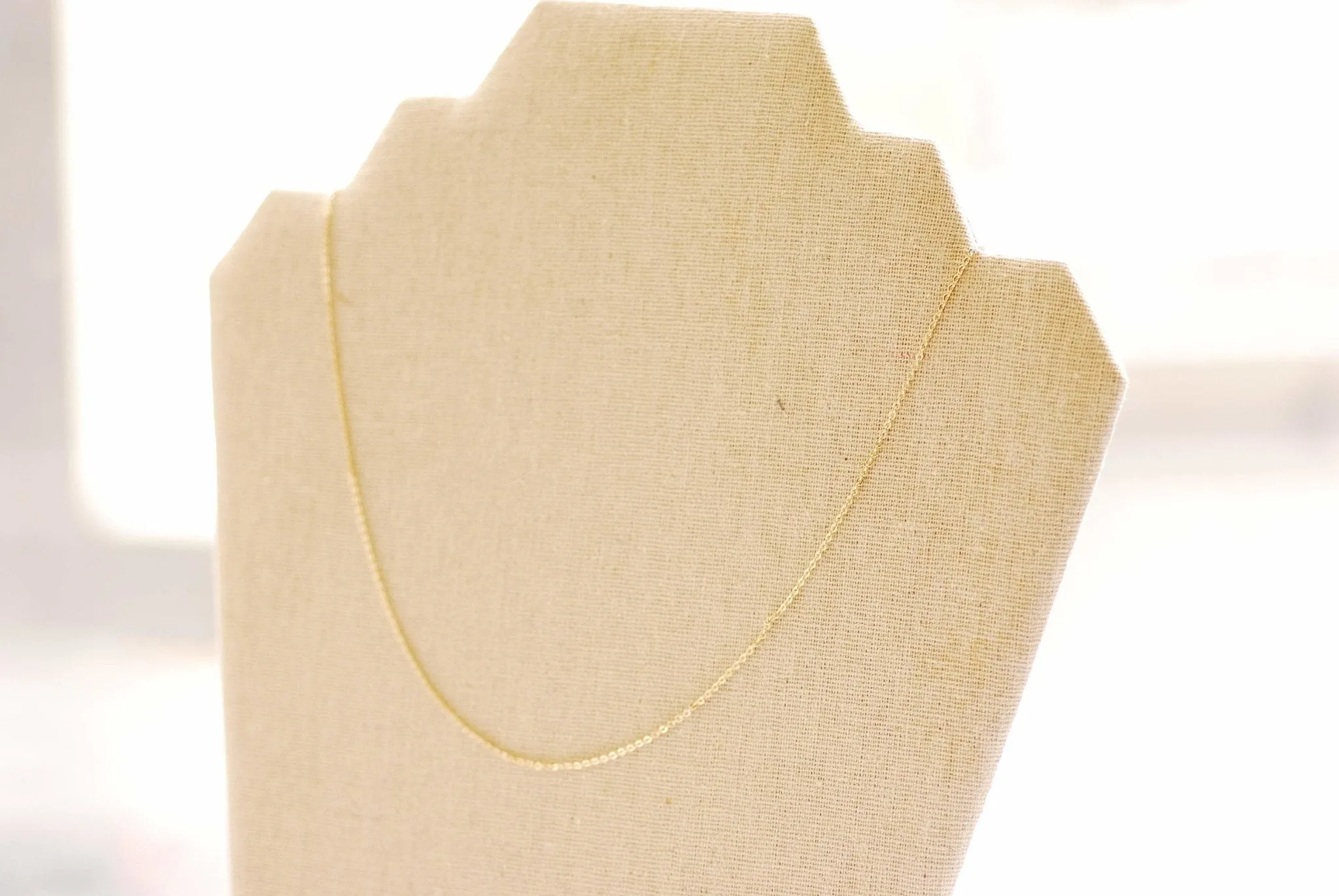 Finished Rolo Cable Chain Choker Necklace with Lobster Claw Clasp | 18K gold plated over Brass Hypoallergenic Wholesale HarperCrown B305