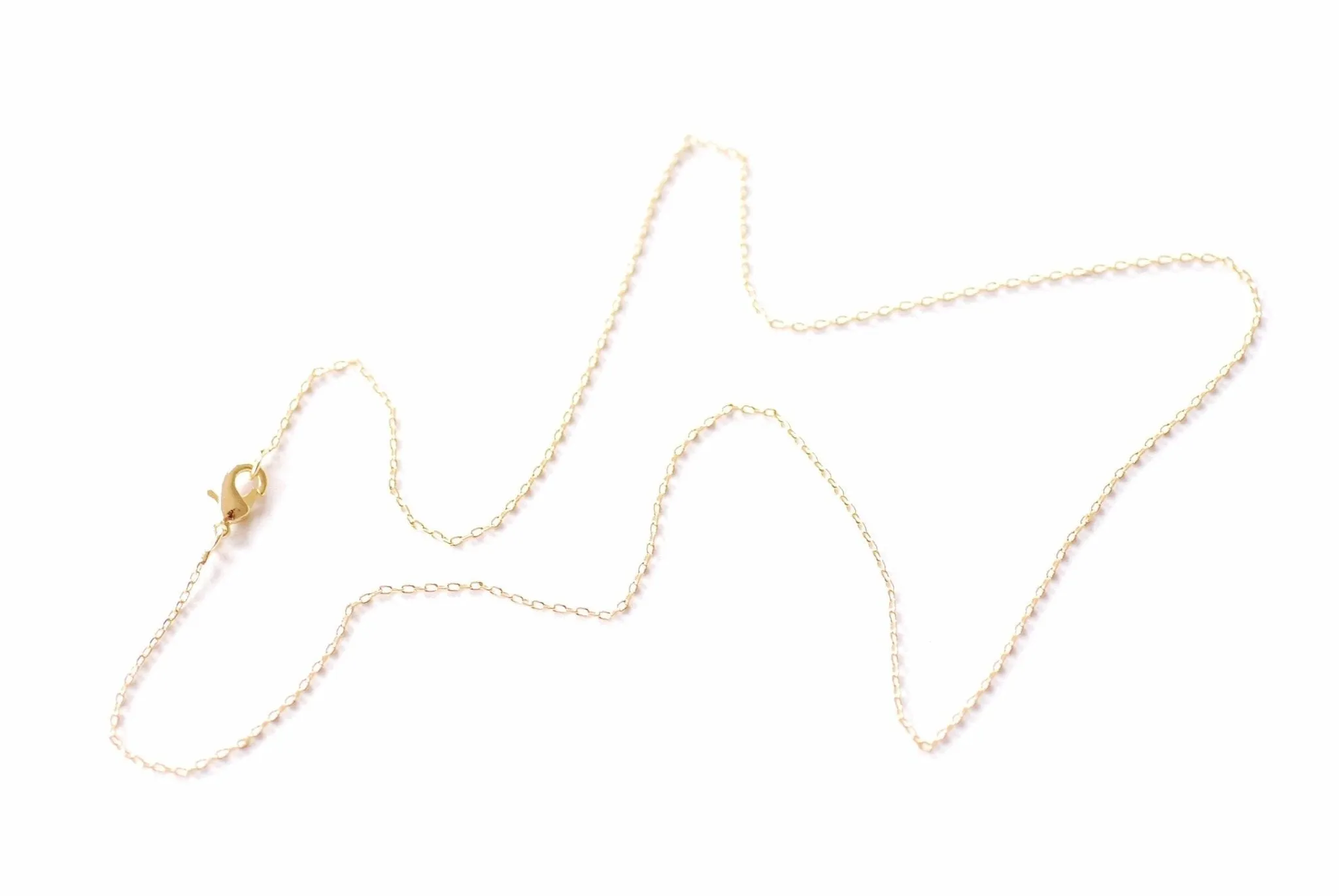 Finished Rolo Cable Chain Choker Necklace with Lobster Claw Clasp | 18K gold plated over Brass Hypoallergenic Wholesale HarperCrown B305