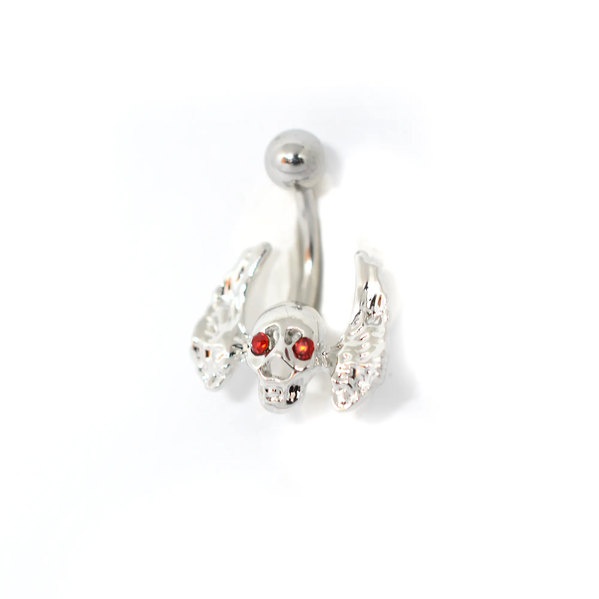 Flying Skull Belly Ring