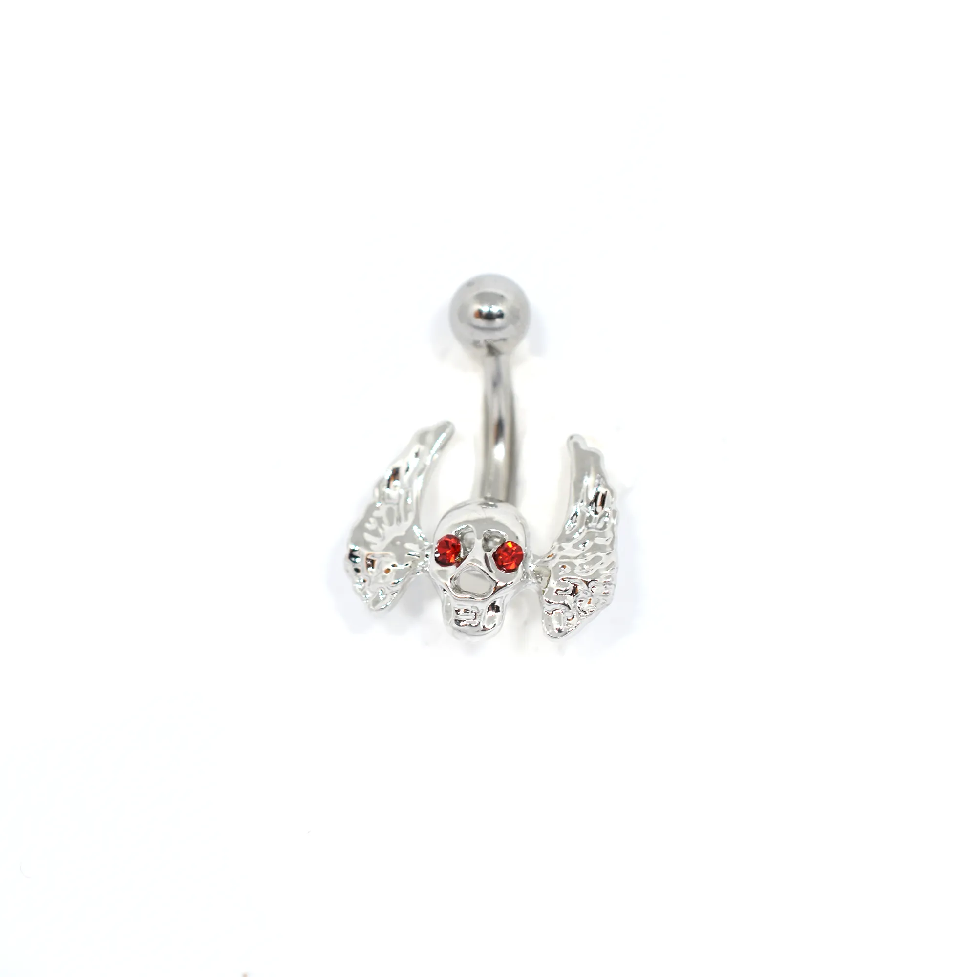 Flying Skull Belly Ring